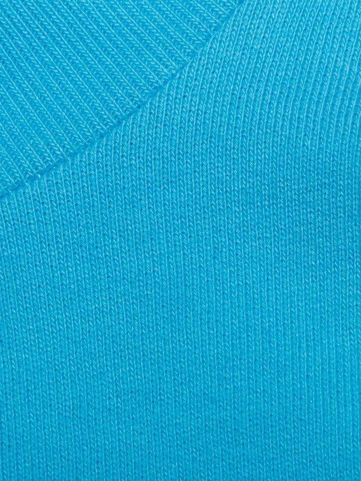 Blue and white cotton sweatshirt for newborns