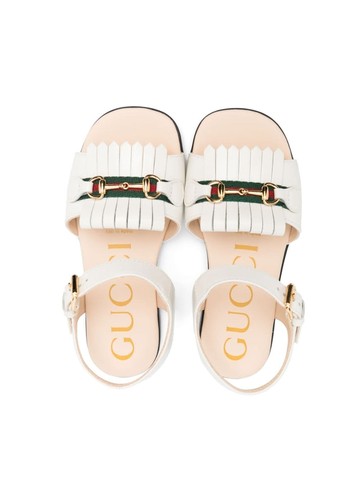 White sandals for girls
