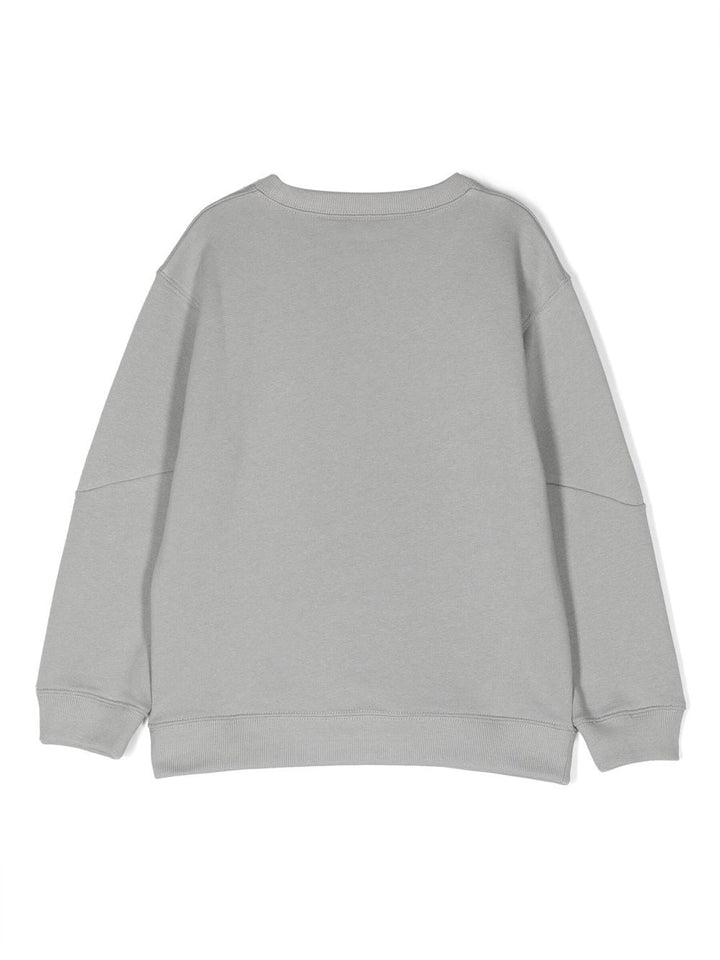 Gray sweatshirt for boys with logo