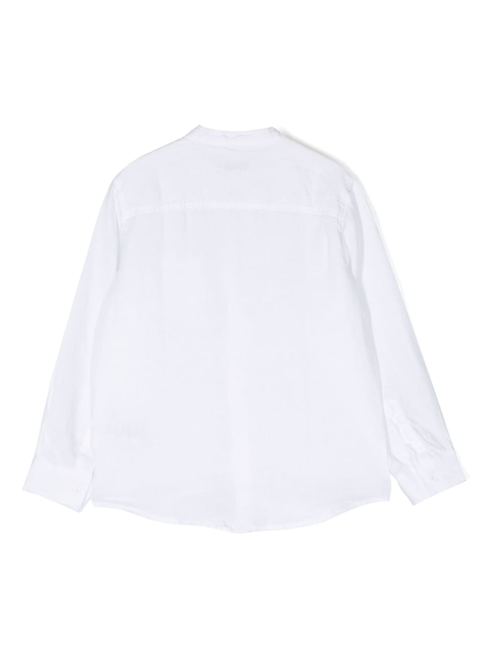 Camicia bianca per bambino in lino P23CL016L6006 010 Il Gufo 