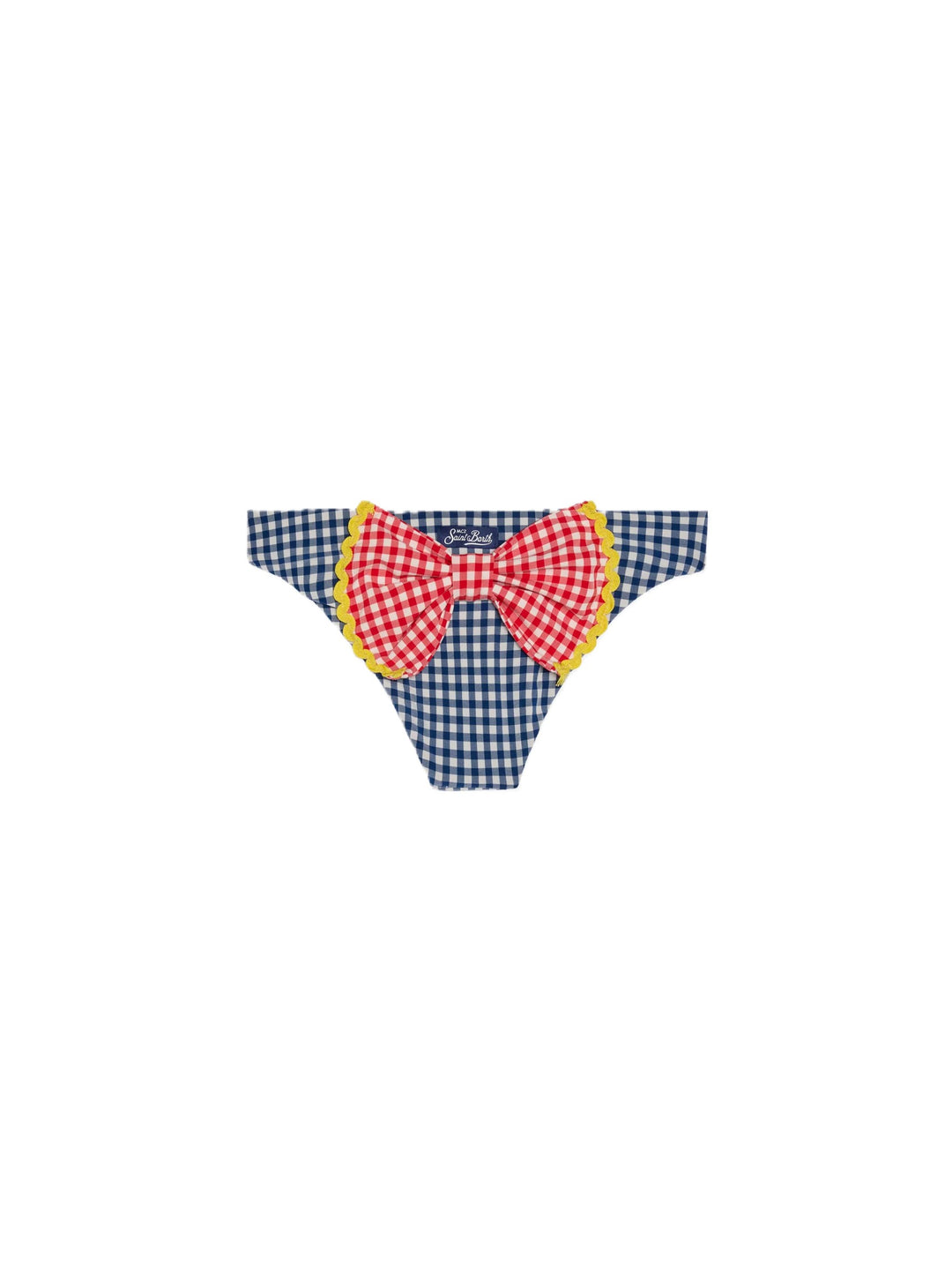 Costume blu/rosso per bambina MAD0001 01152B MC2 Saint Barth Kids 