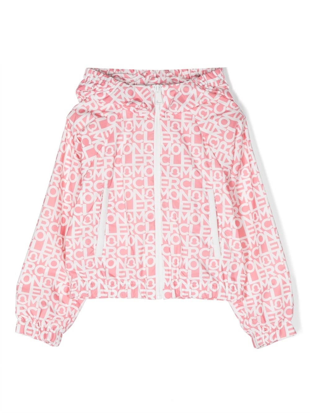 Giubbotto Alose rosa per bambina 9541A00107596S8 F50 Moncler Kids 