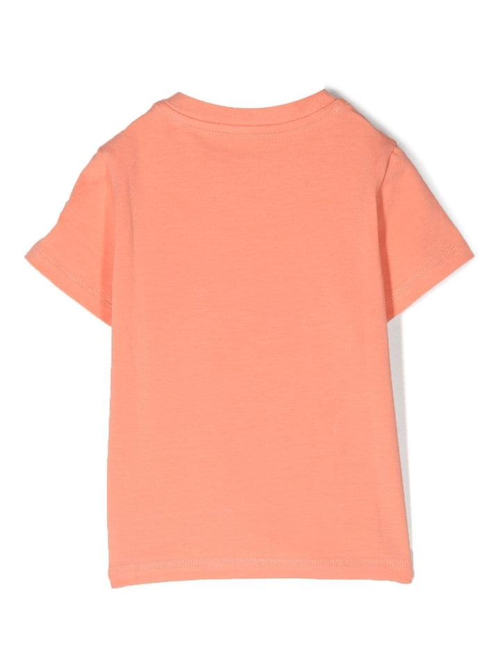 T-shirt rosa per neonata con logo