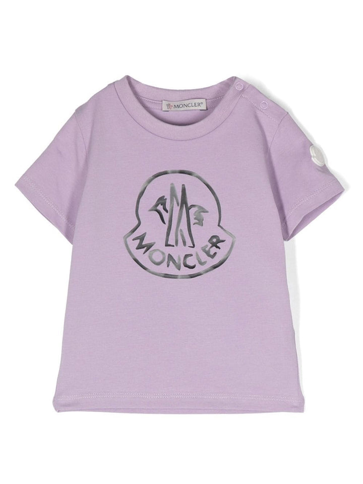 Lila t-shirt for baby girls with logo