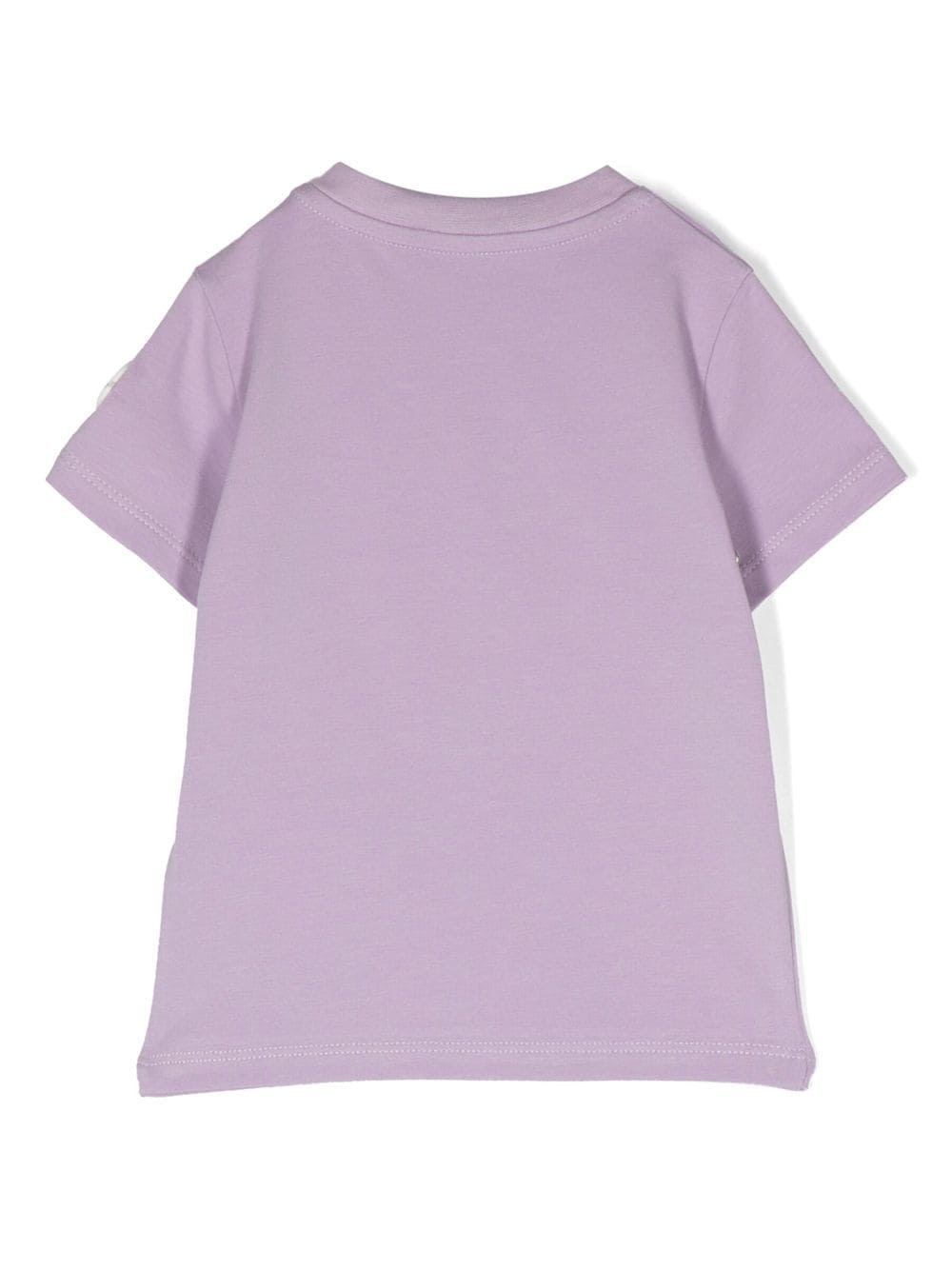 T-shirt lila per neonata con logo