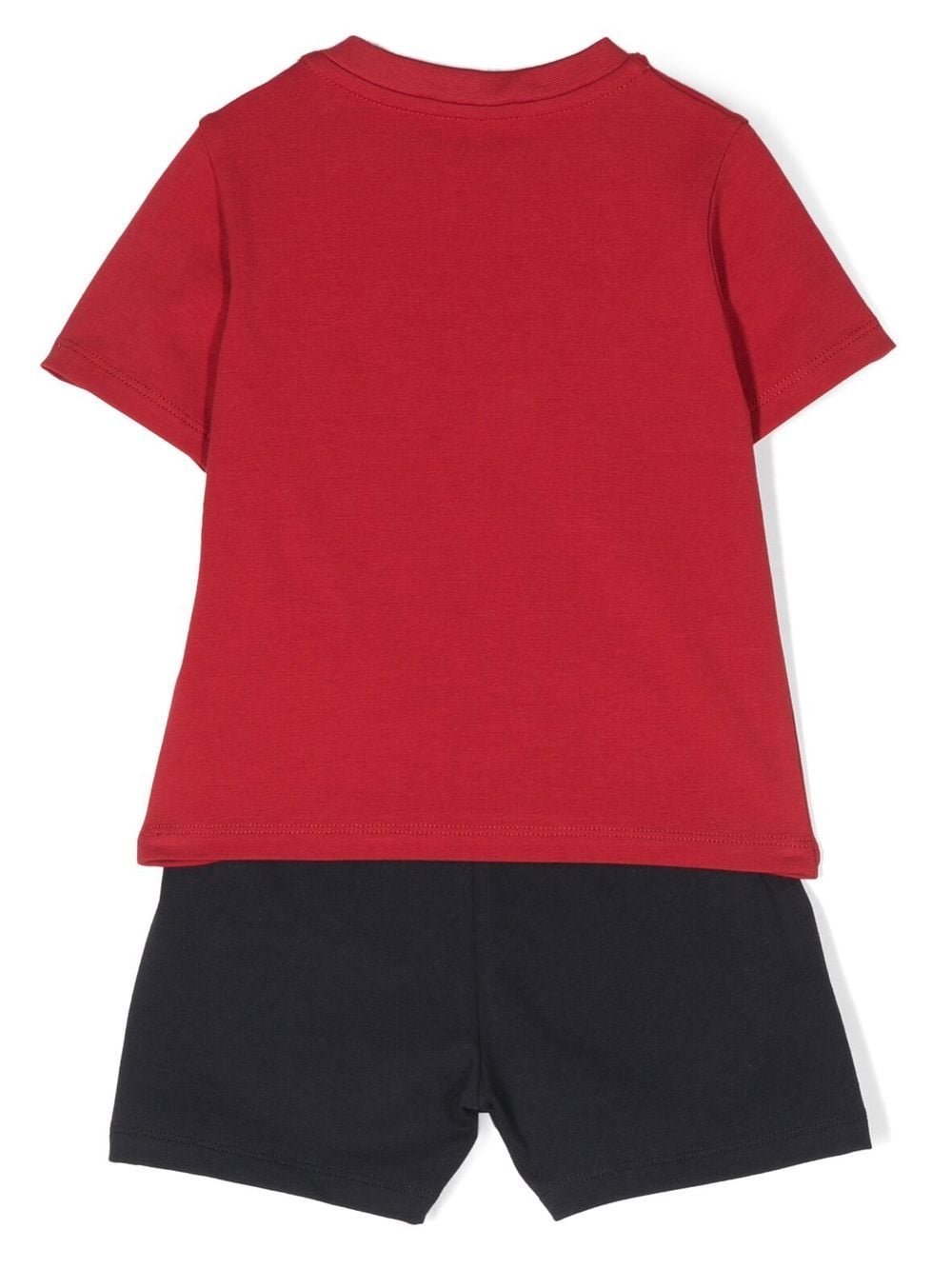 Red and blue sports outfit for newborns