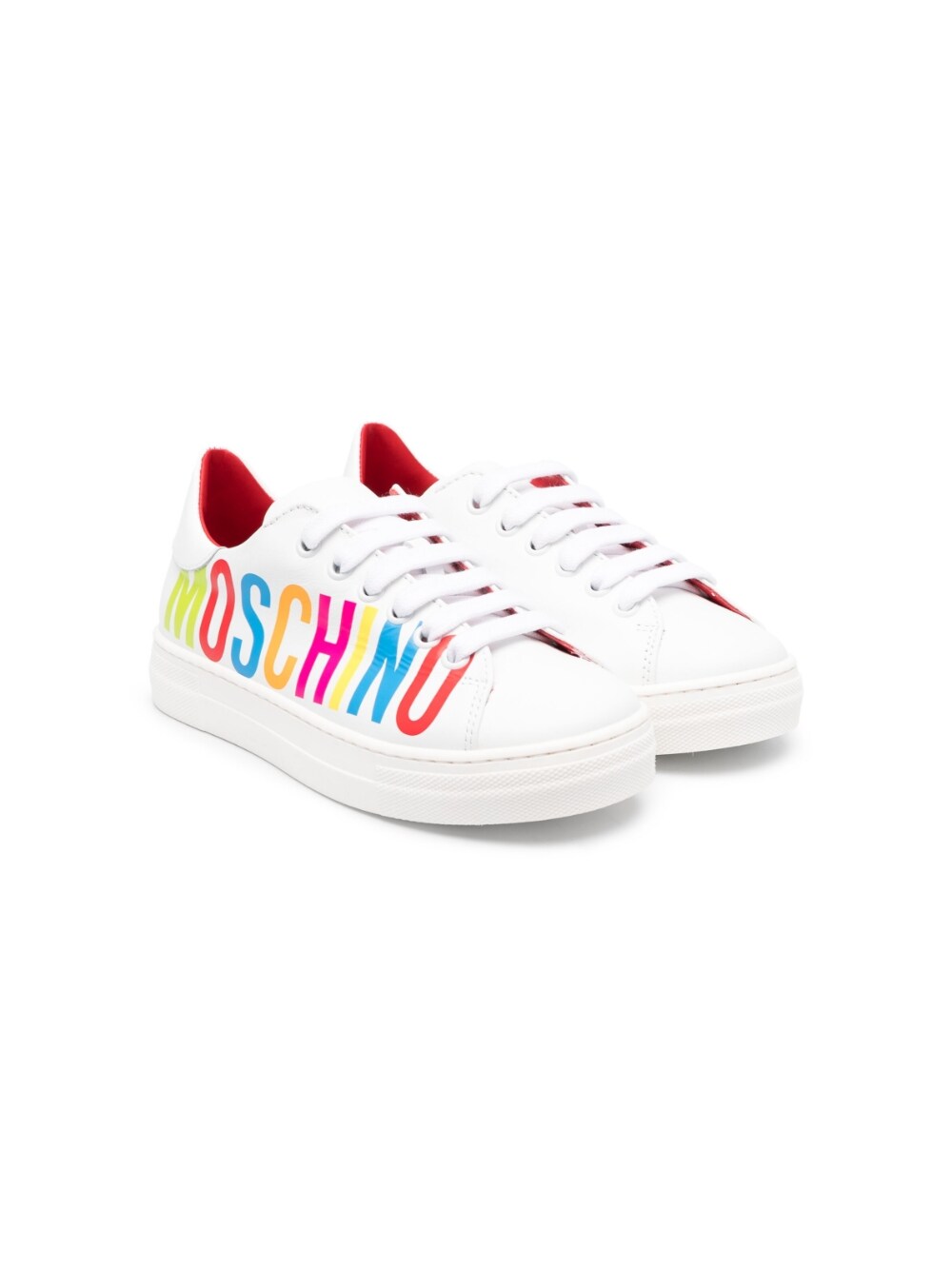 Sneakers bianche per bambini con logo 74423 1 Moschino Kids 