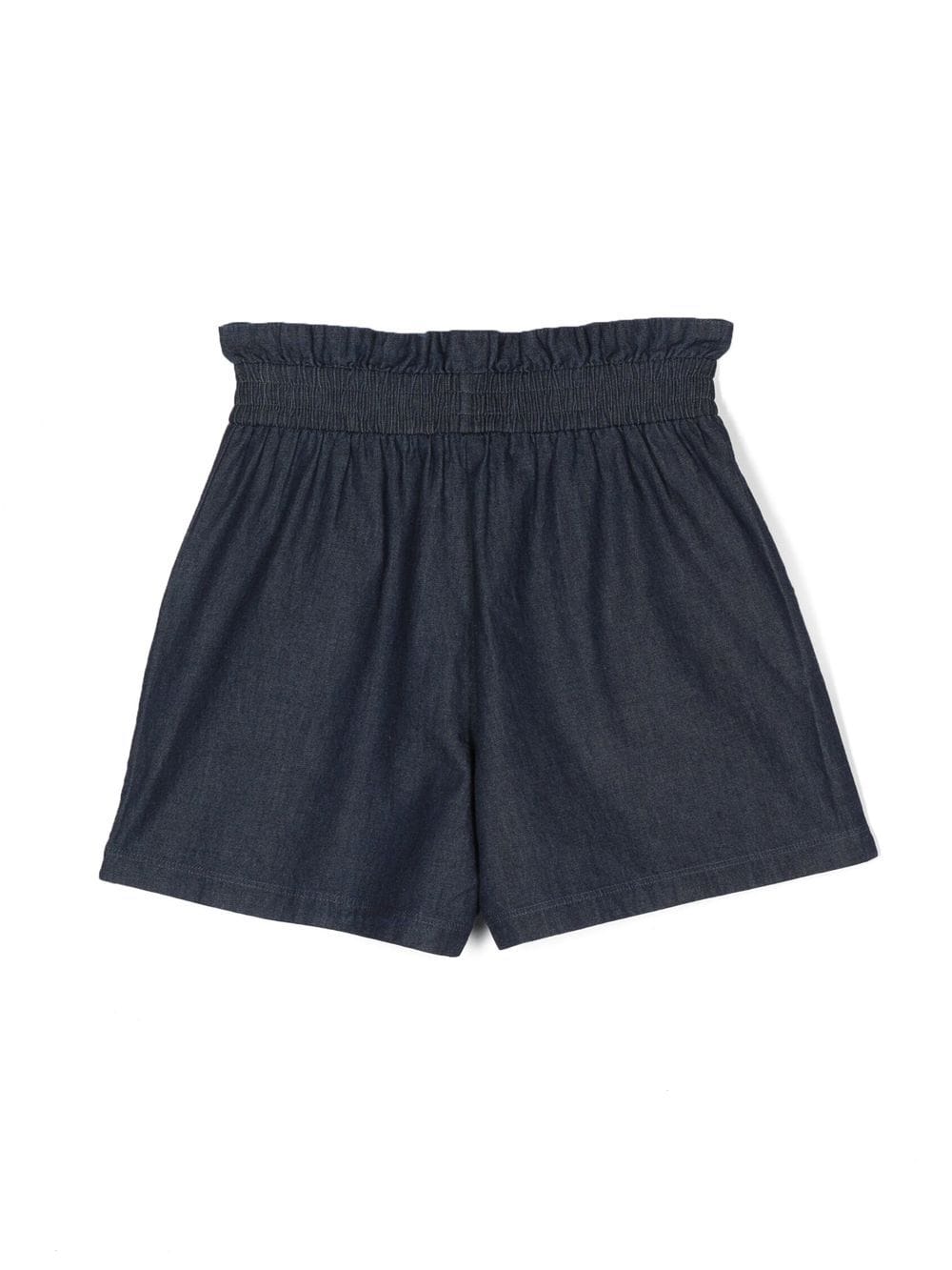 Blue shorts for girls with logo