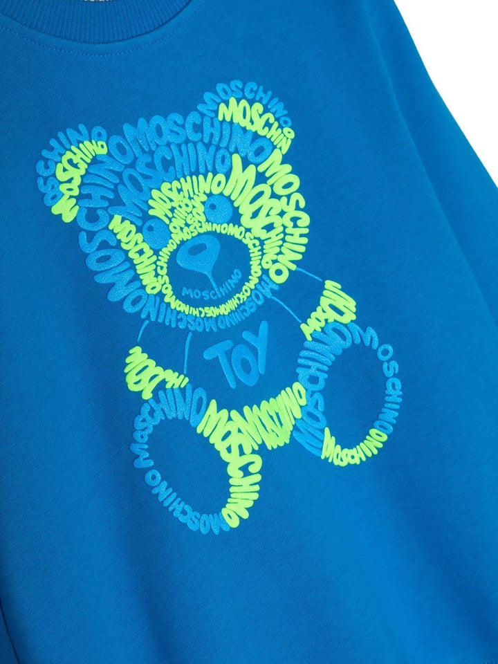 Blue sweatshirt for boys with print
