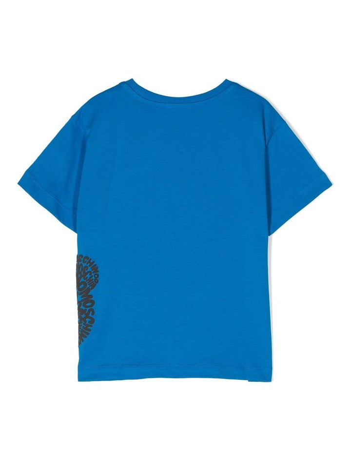 Blue t-shirt for children with print