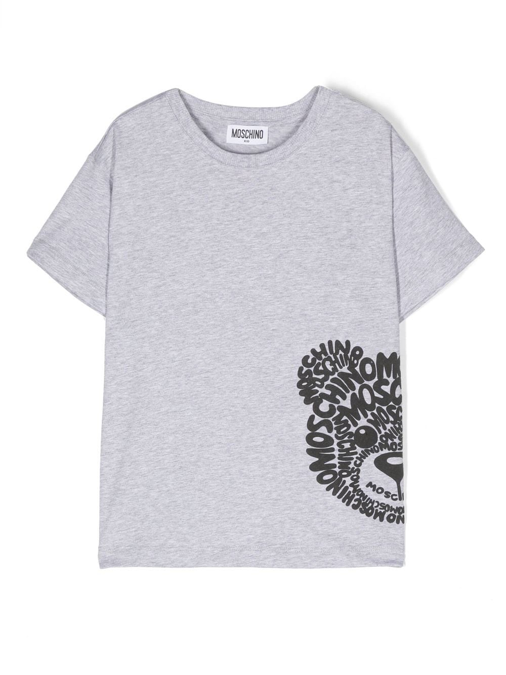 Gray t-shirt for children with print