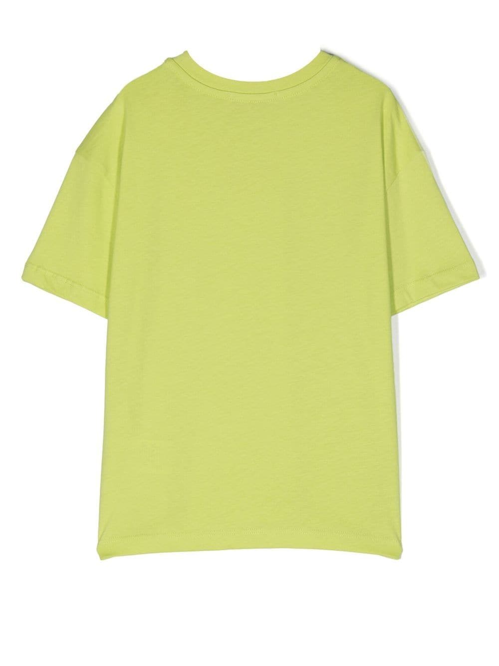 Green children's t-shirt with logo