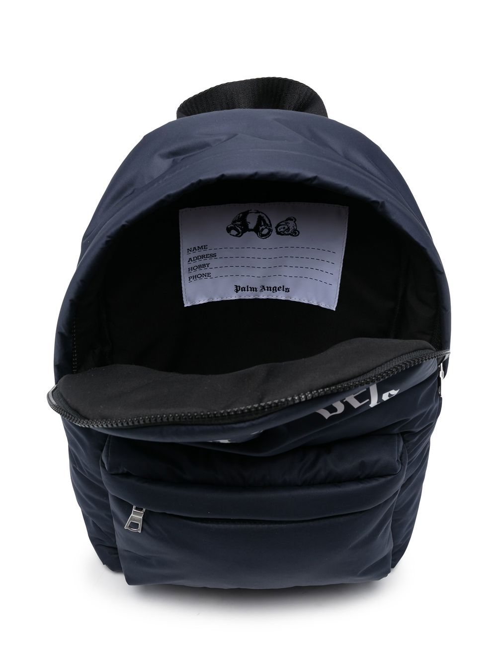Navy blue backpack for children with logo