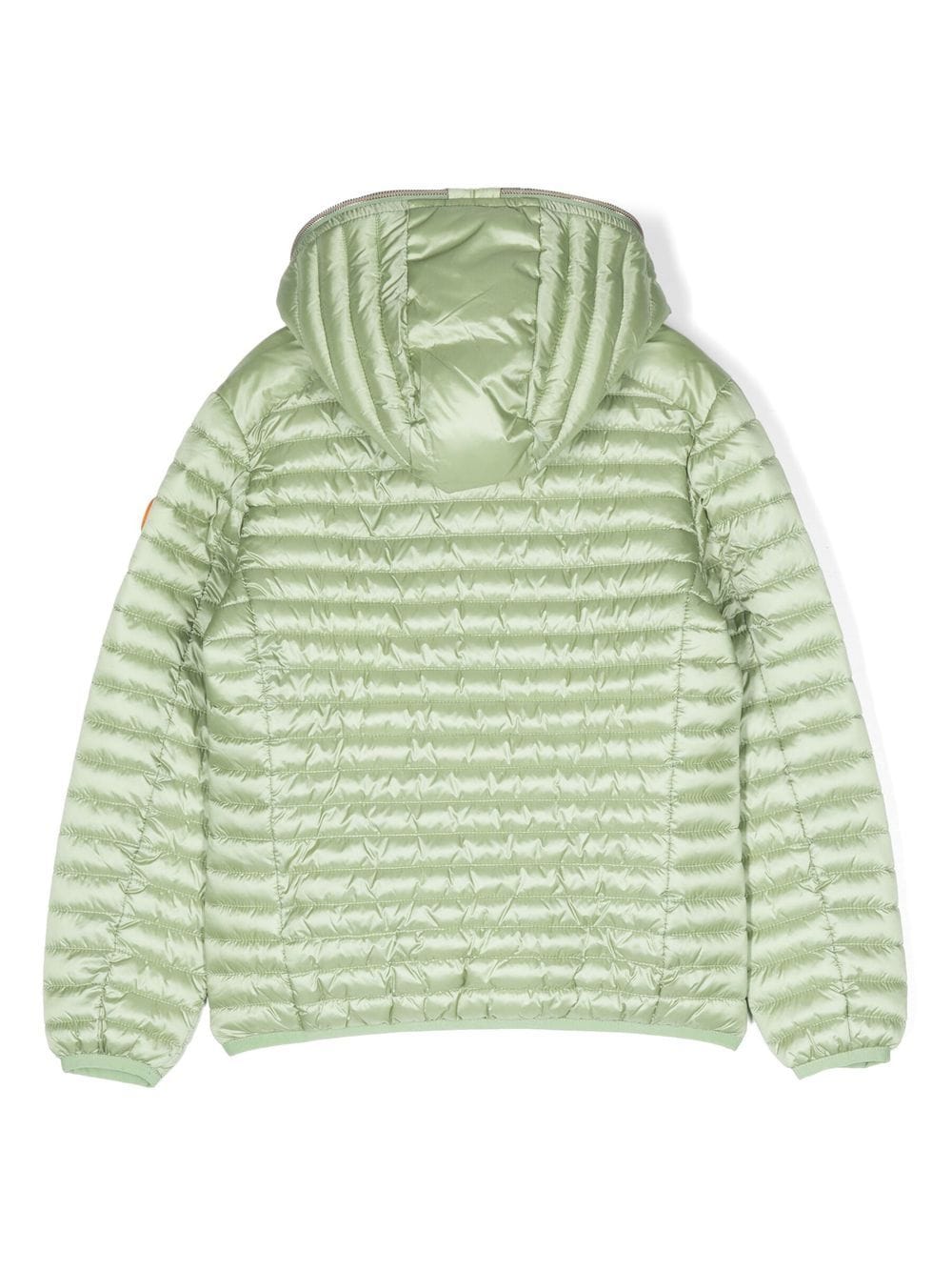 Green jacket for girls with logo