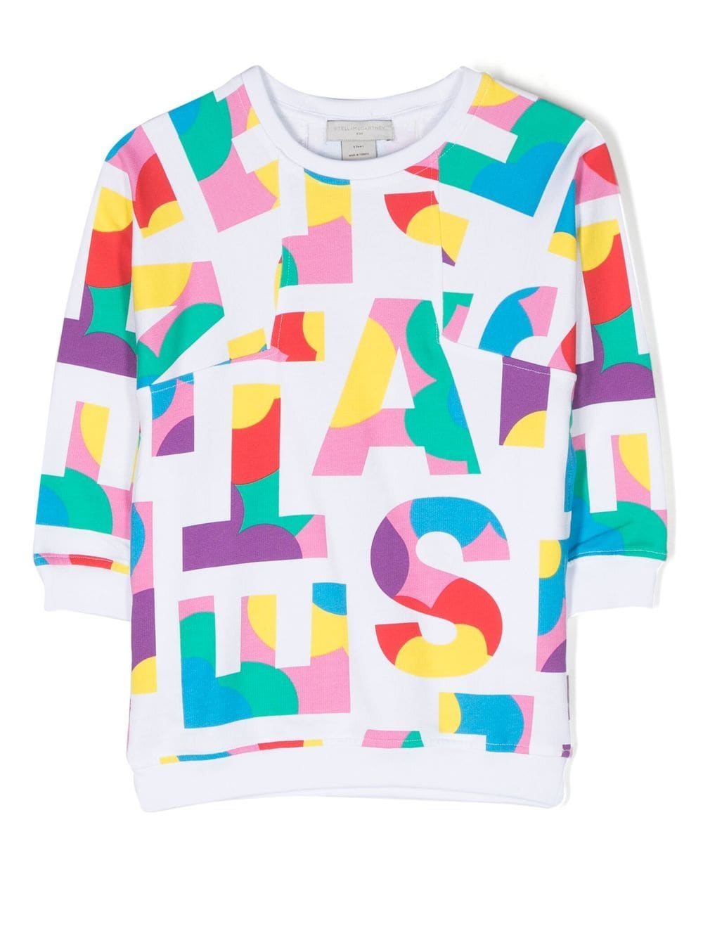 Abito bianco per bambina con logo TS1C10Z0912 100MC Stella McCartney Kids 