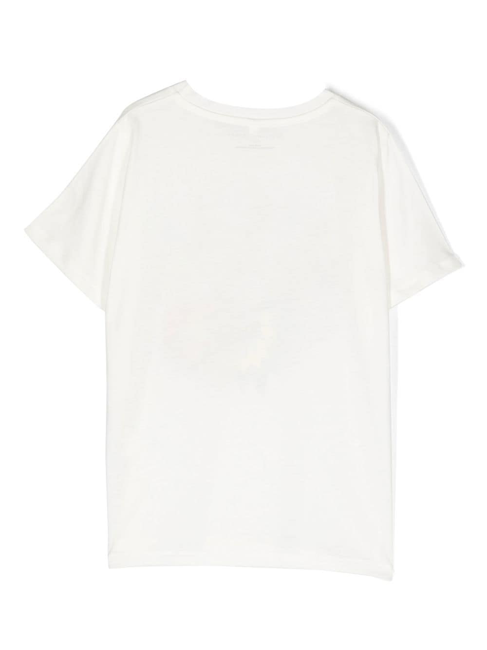 T-shirt bianca per bambino con stampa
