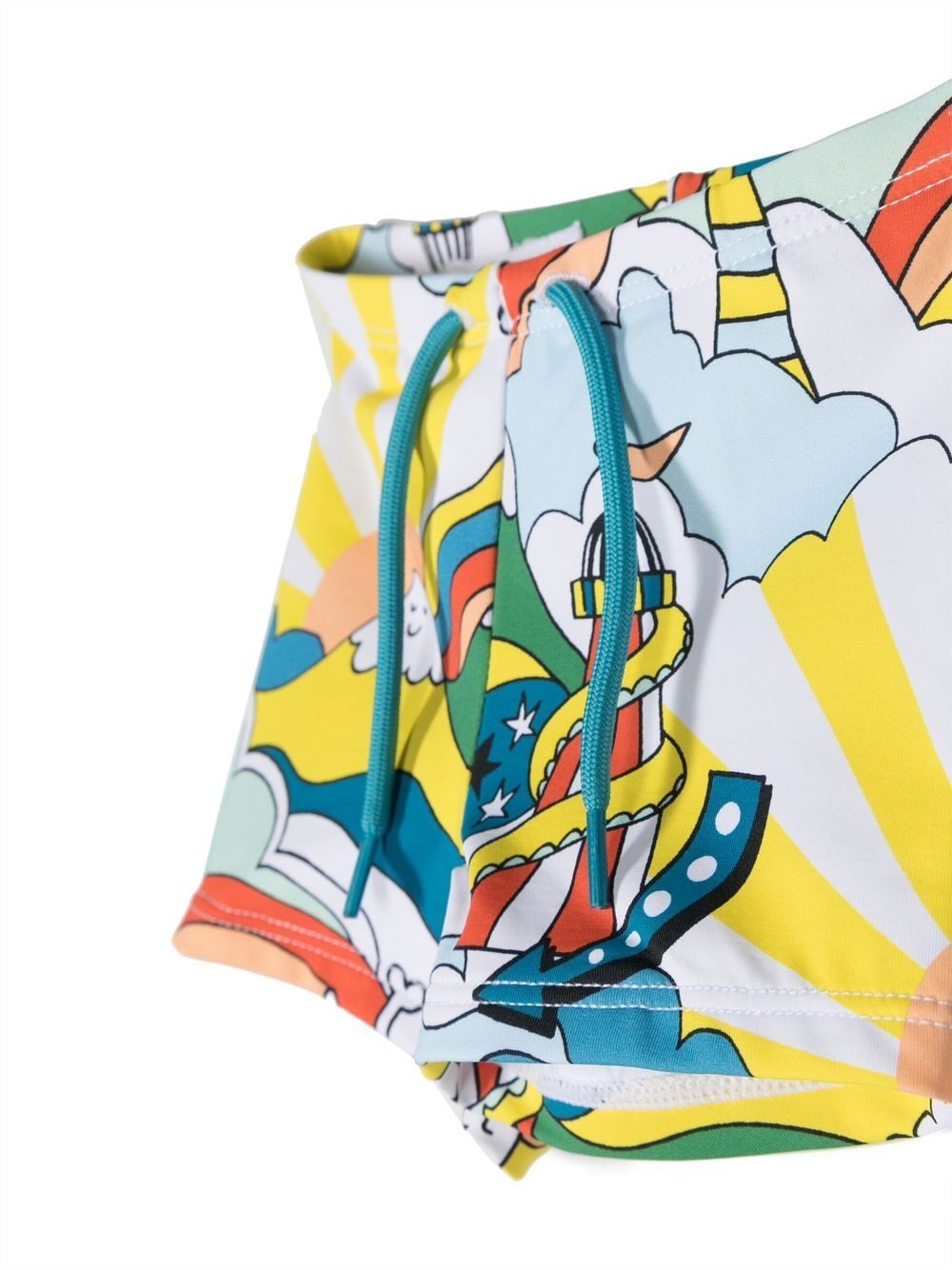 Multicolored swimsuit for newborns with print