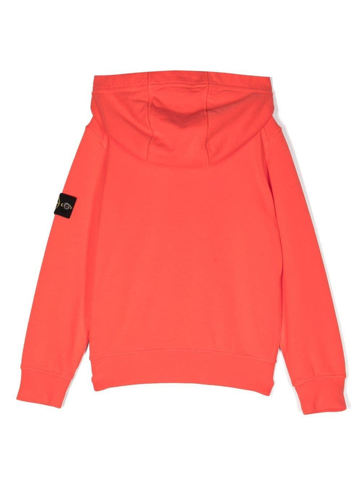 Coral sweatshirt for boys with logo