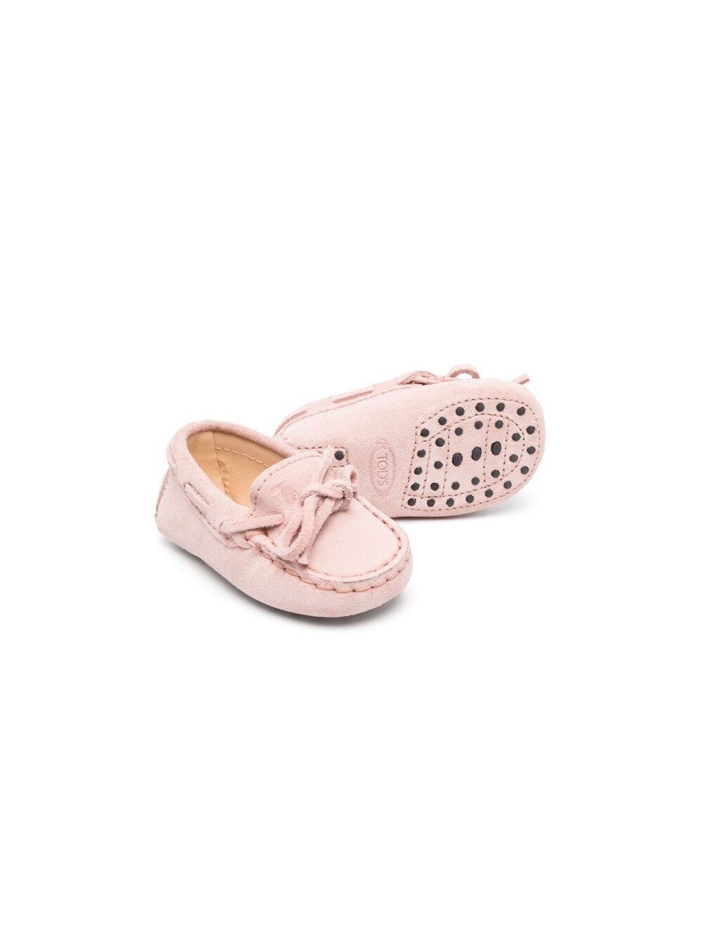 Pink moccasin for newborn