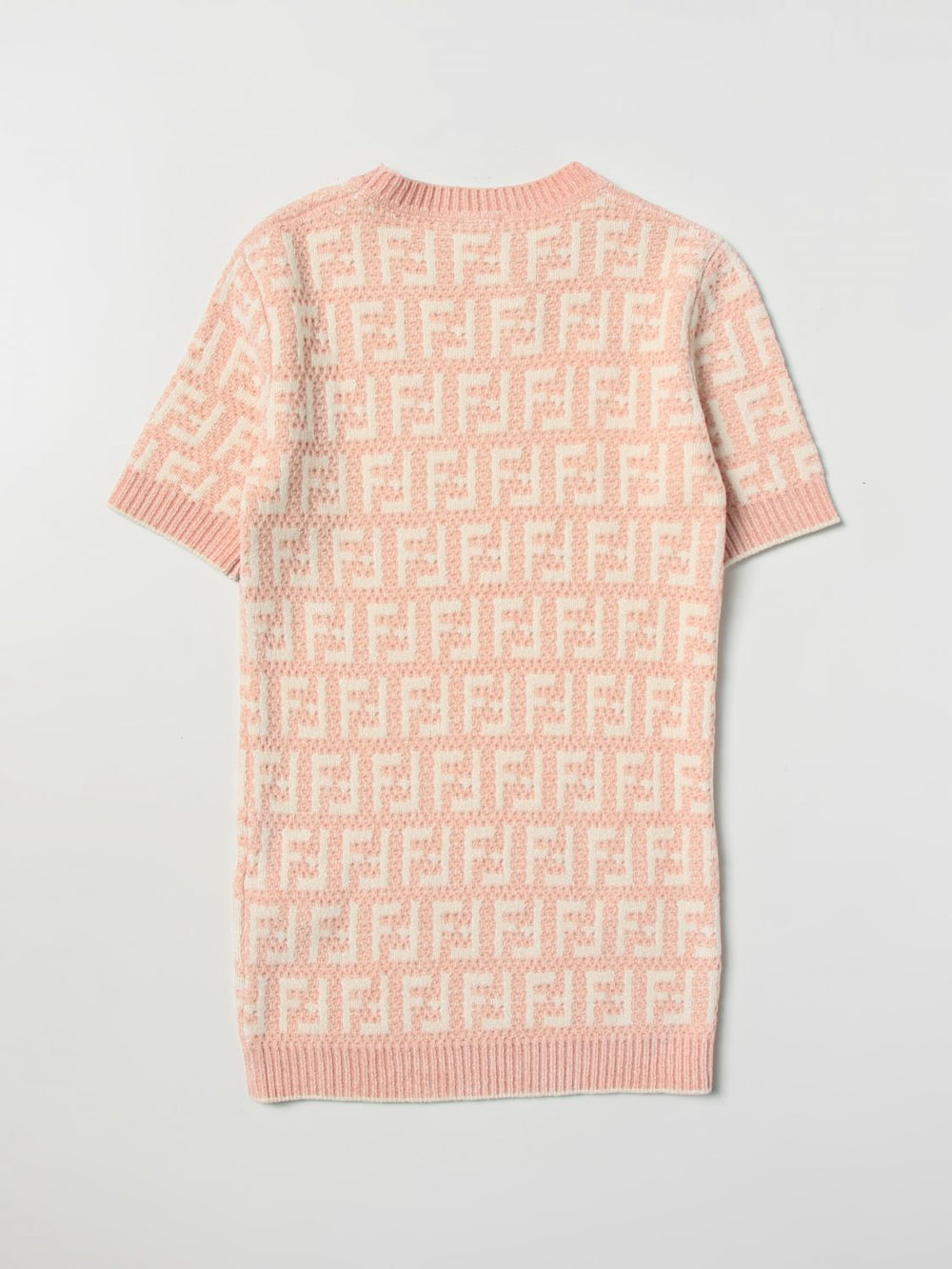 Abito rosa e bianco per bambina JFG118AMHA F1JDB Fendi Kids 