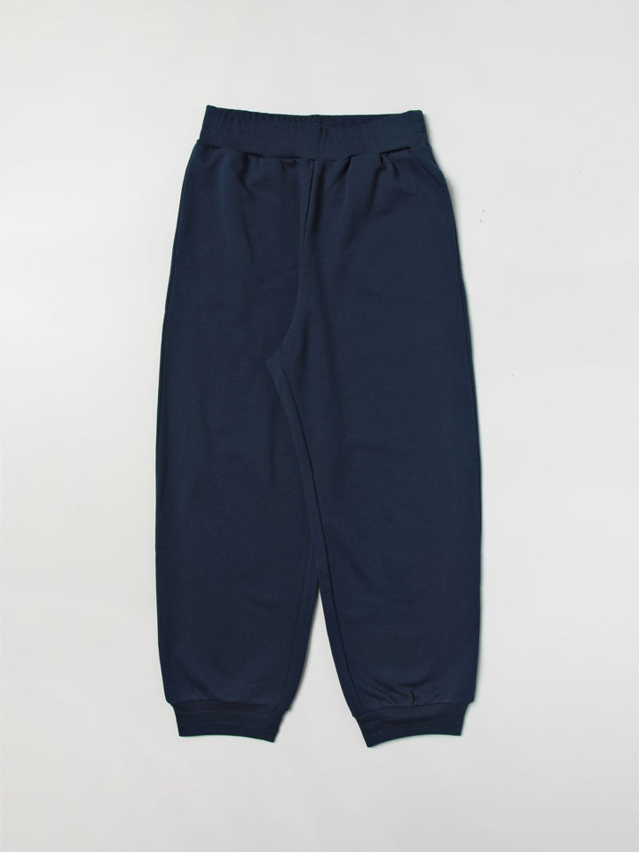 Pantalone blu navy per bambino con logo JUF0765V0 F1I11 Fendi Kids 