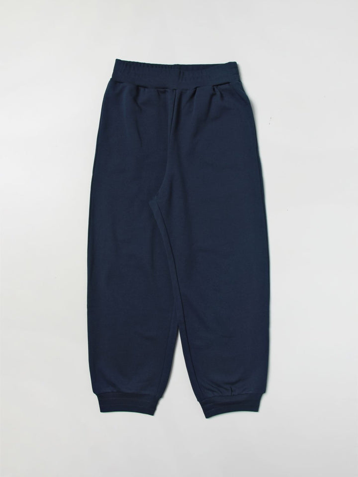 Navy blue trousers for boys with logo