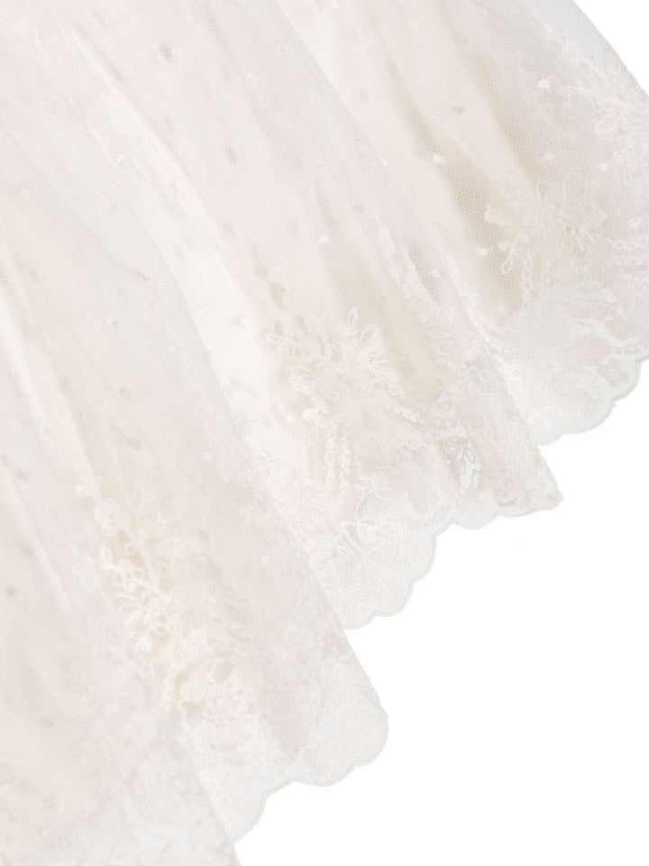 Top bianco per bambina in tulle 5141 002 Abel & Lula 