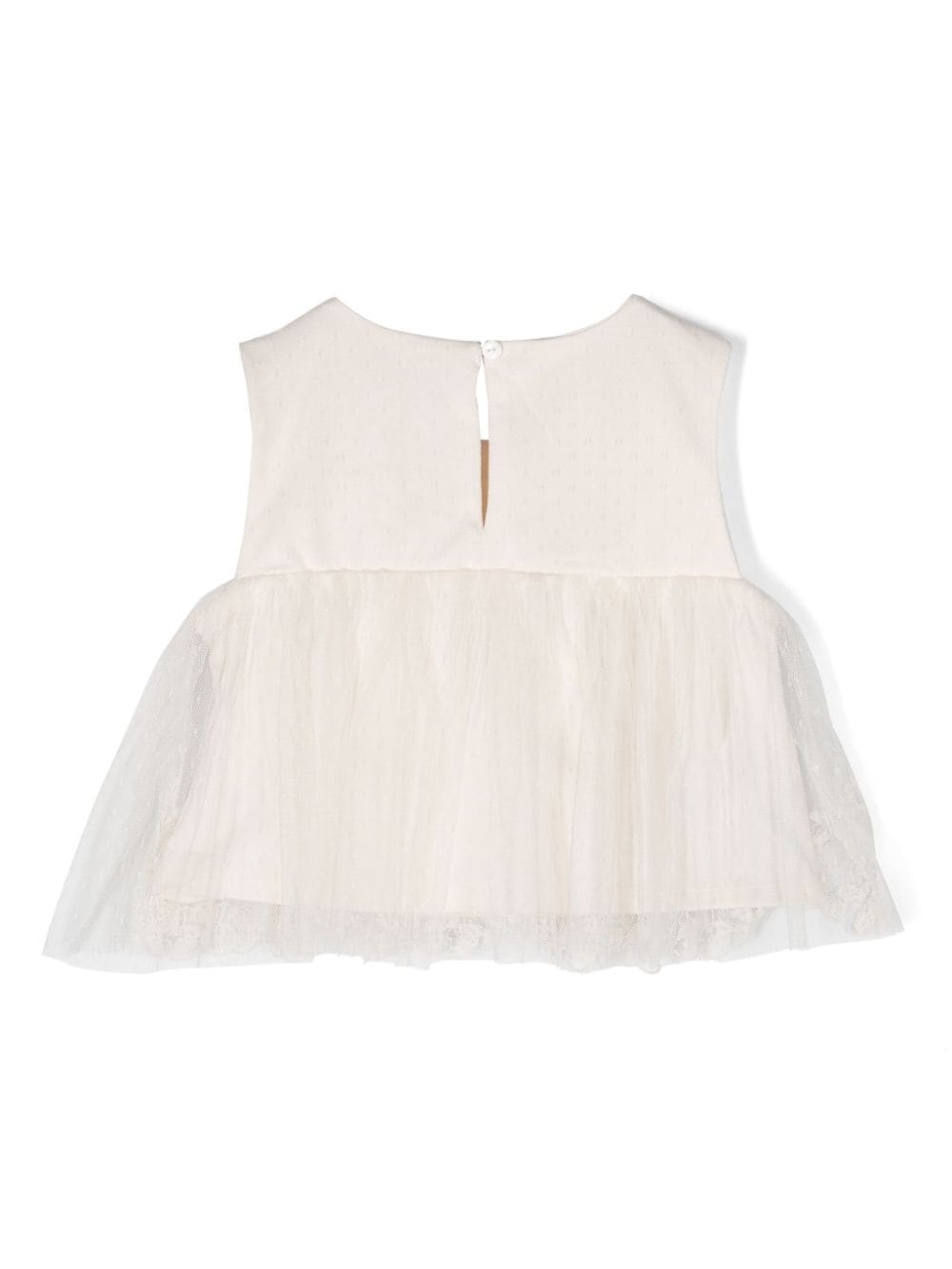 Top bianco per bambina in tulle 5141 002 Abel & Lula 