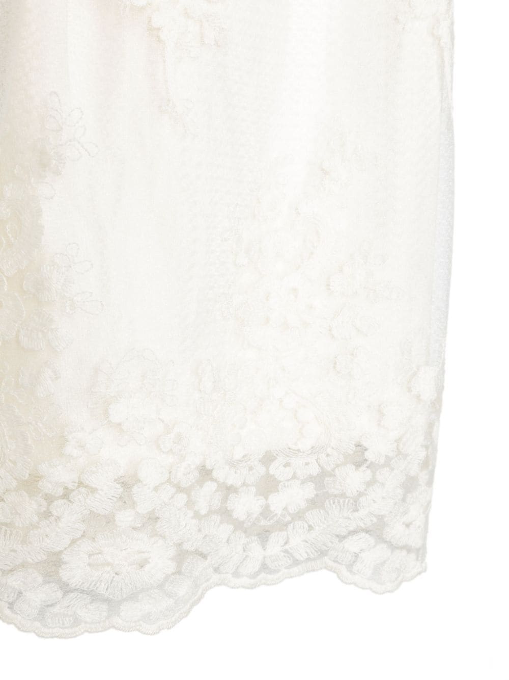 Completo bianco per bambina in organza 5276 002 Abel & Lula 