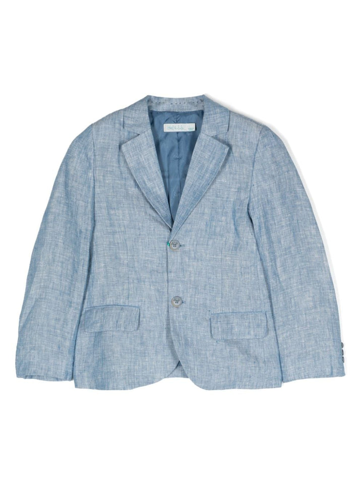 Blue linen blazer for boys