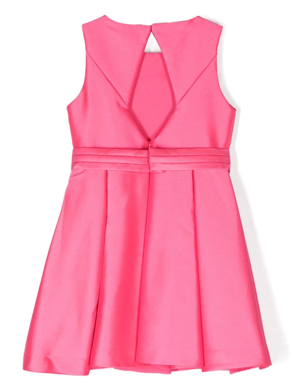 Fuchsia dress for girls with bow