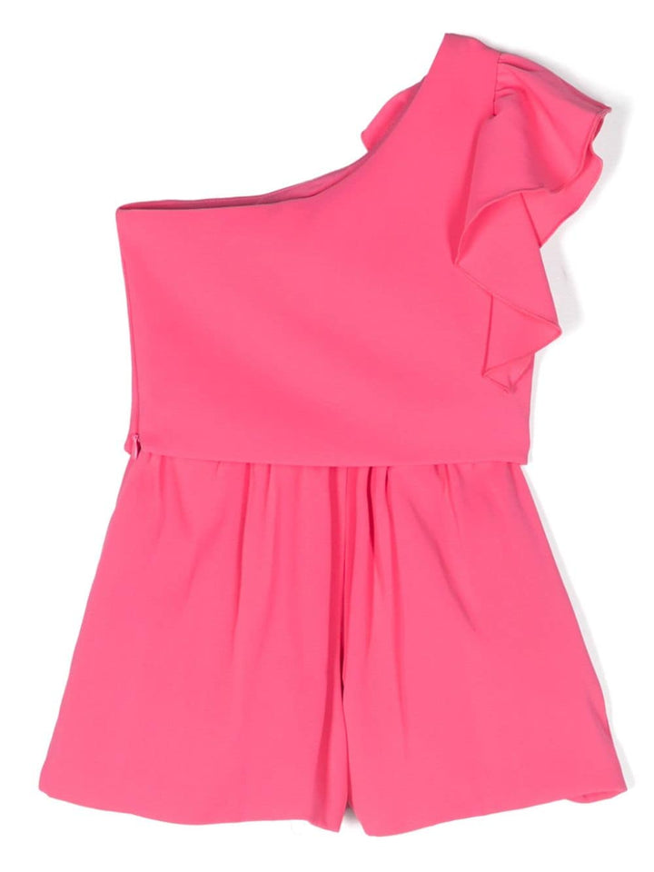Fuchsia crepe outfit for girls