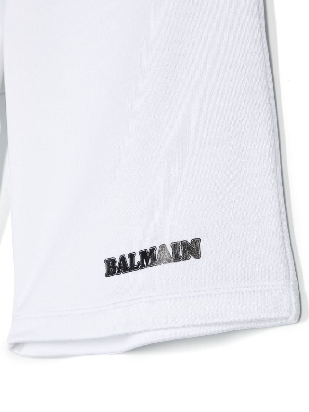 Bermuda bianca per bambino con logo BU6Q39Z1869 100NE Balmain Kids 