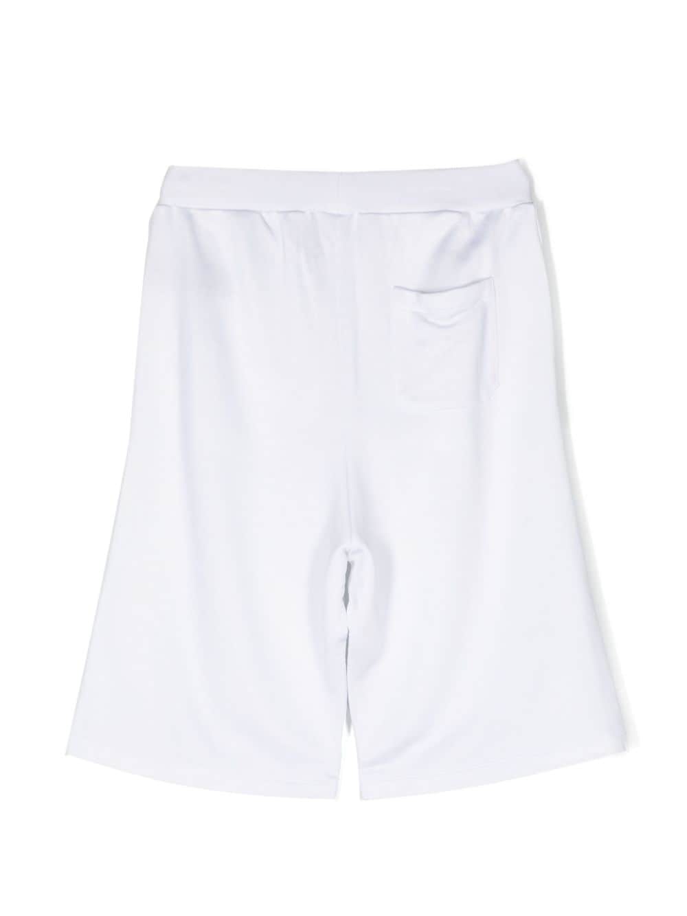 Bermuda bianca per bambino con logo BU6Q39Z1869 100NE Balmain Kids 