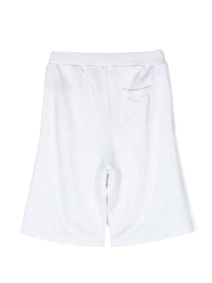 Bermuda bianca per bambino con logo BU6Q39Z1869 100NE Balmain Kids 