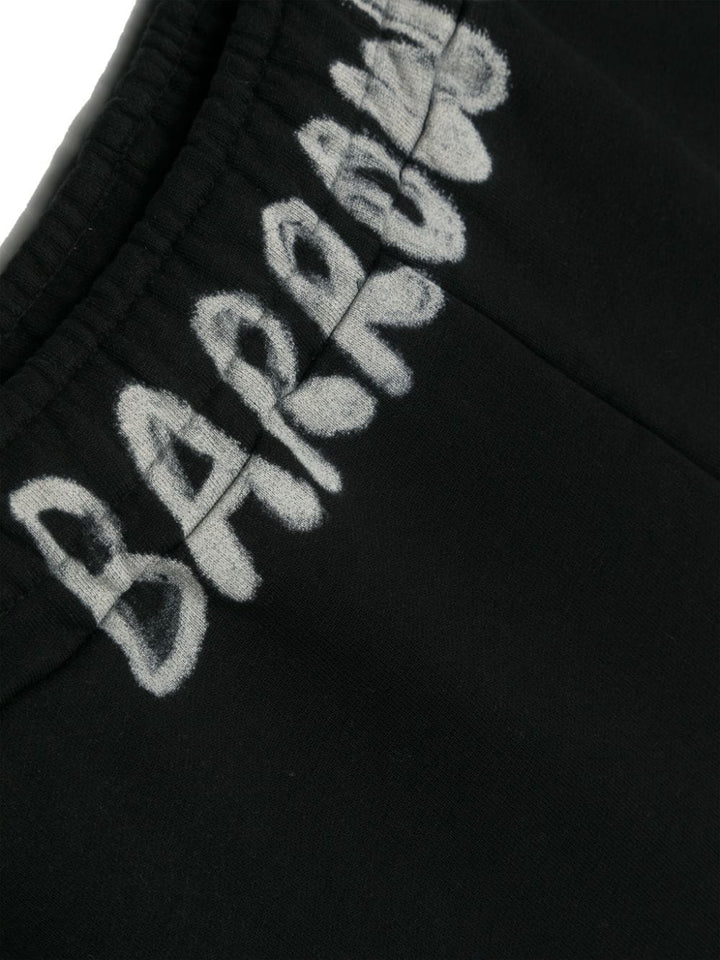 Bermuda nera per bambino con logo S4BKJGSH042 110 Barrow Kids 