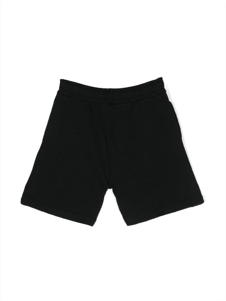 Bermuda nera per bambino con logo S4BKJGSH042 110 Barrow Kids 