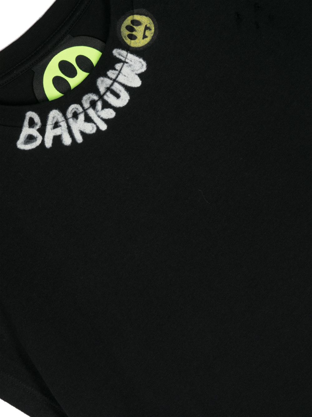 T-shirt nera per bambino con logo S4BKJGTH041 110 Barrow Kids 
