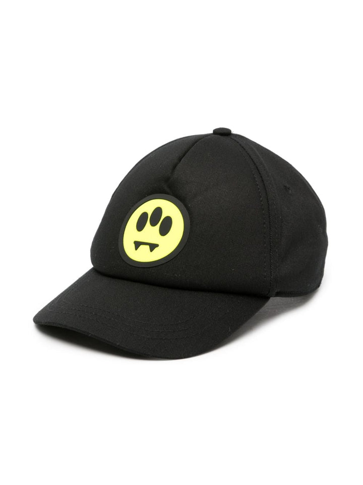 Cappello nero per bambini con logo