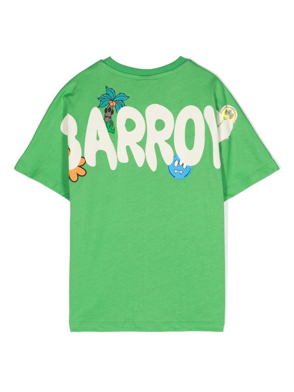 Green t-shirt for boys with logo