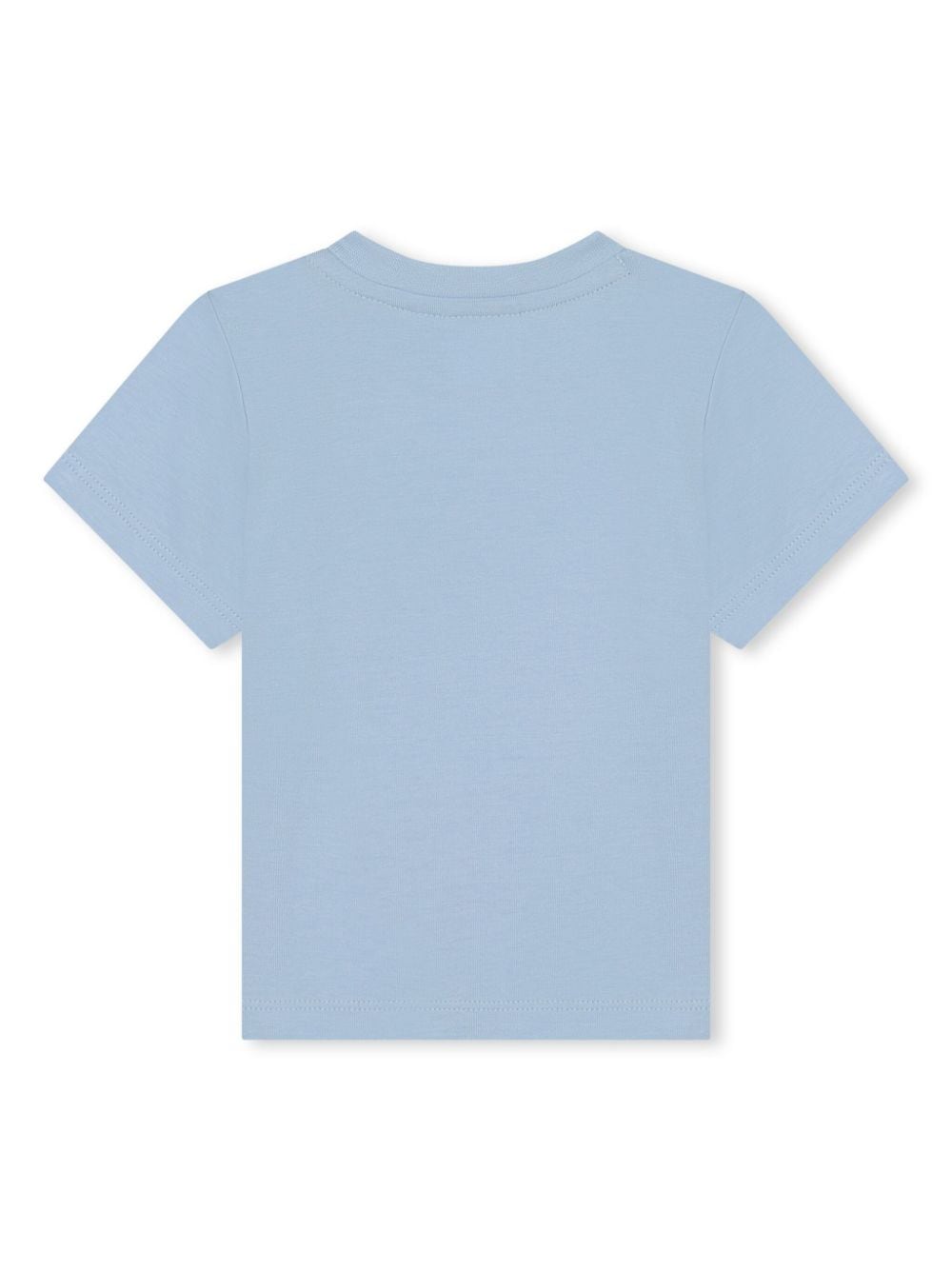 T-shirt azzurra per neonato con logo