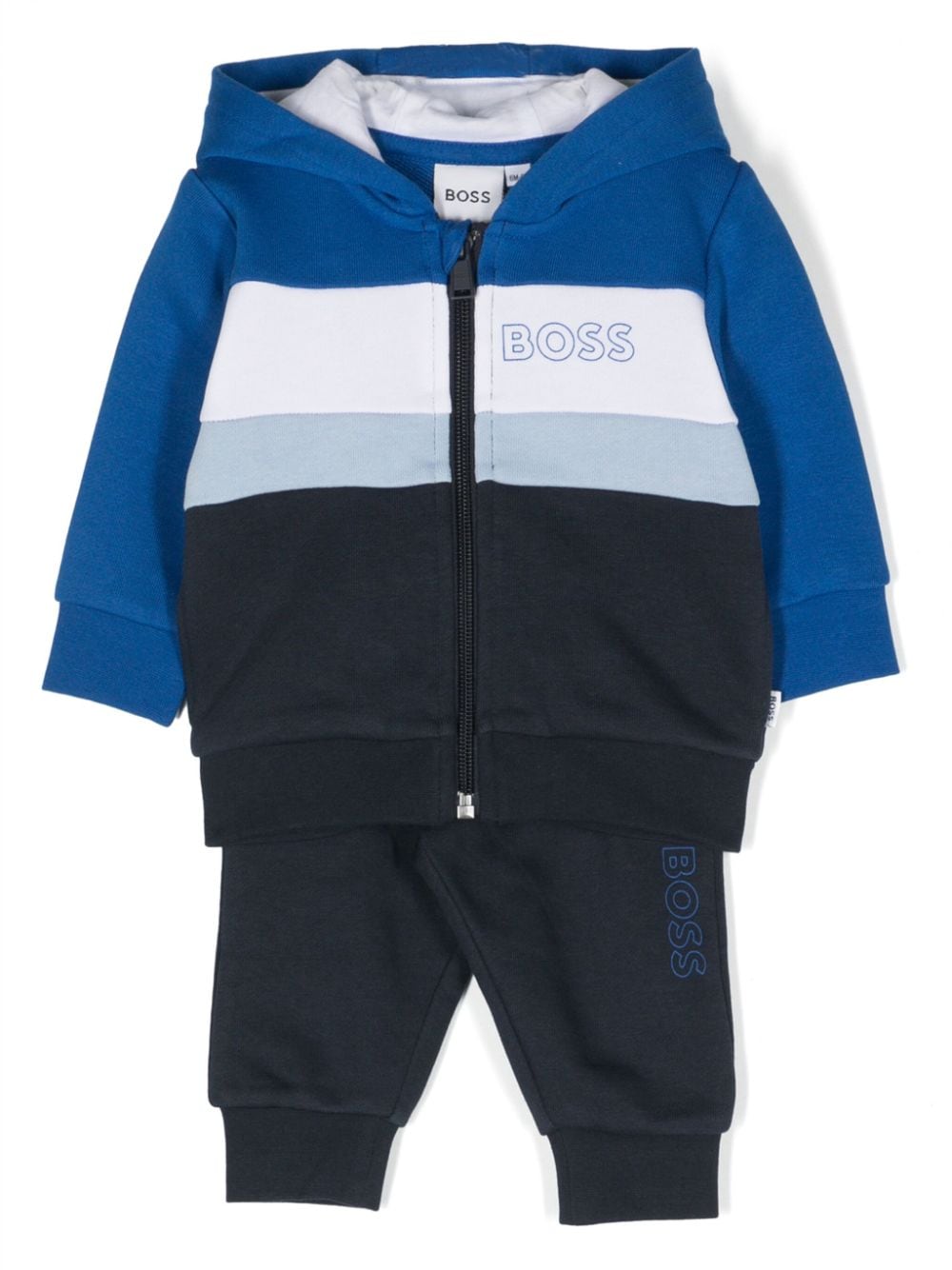 Blue sports outfit for newborns with logo