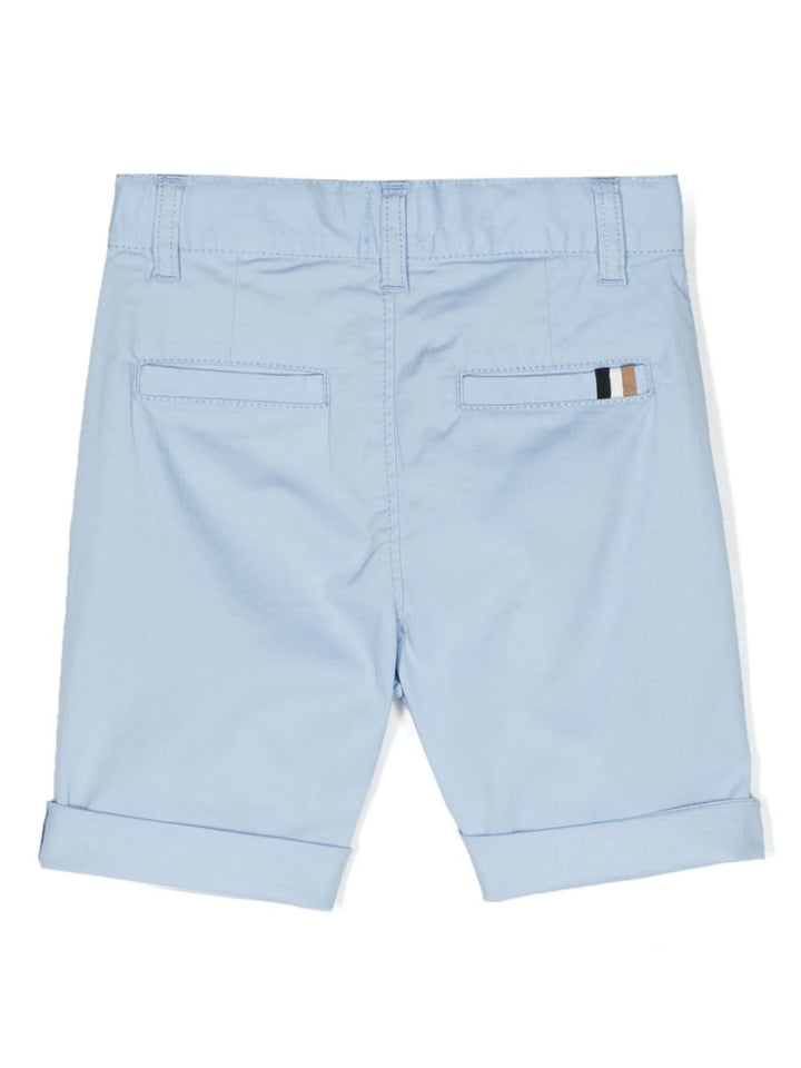 Light blue Bermuda shorts for children