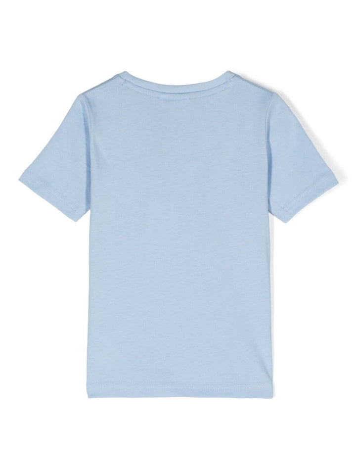 Light blue t-shirt for boys with logo