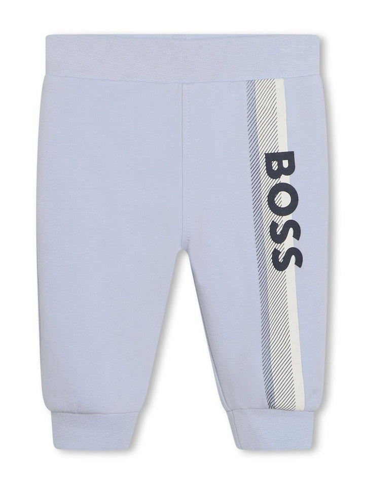 Pastel blue sports outfit for newborns