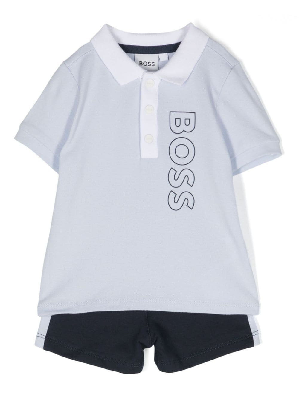 Light blue and blue sports outfit for newborns