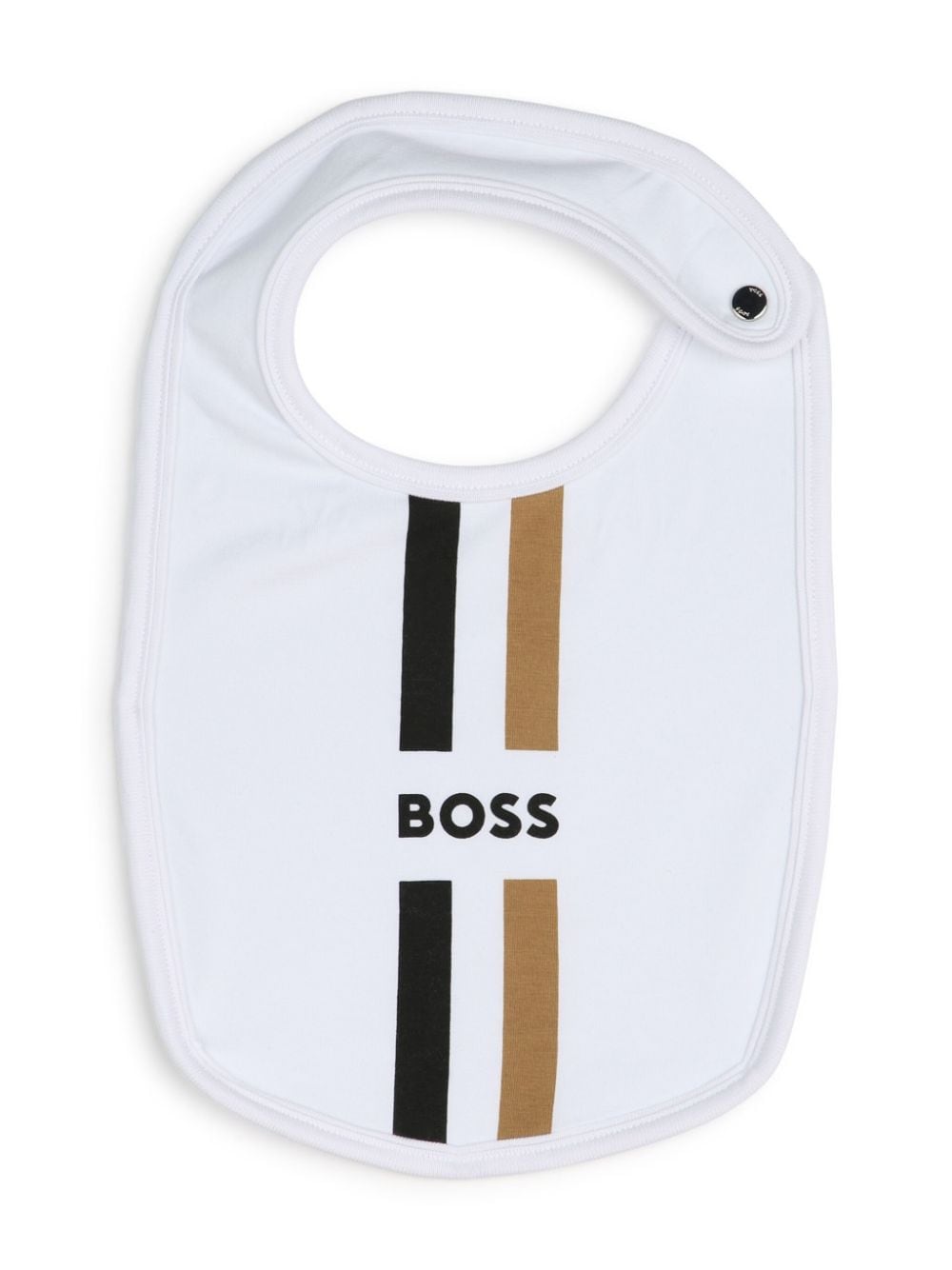 Multicolored baby bibs with logo