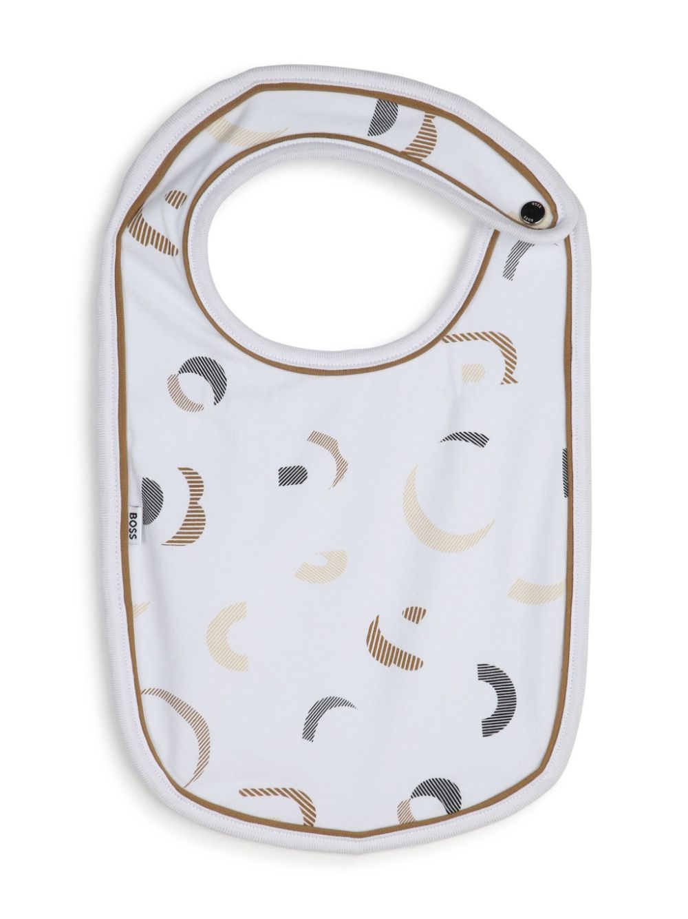 Multicolored baby bibs with logo