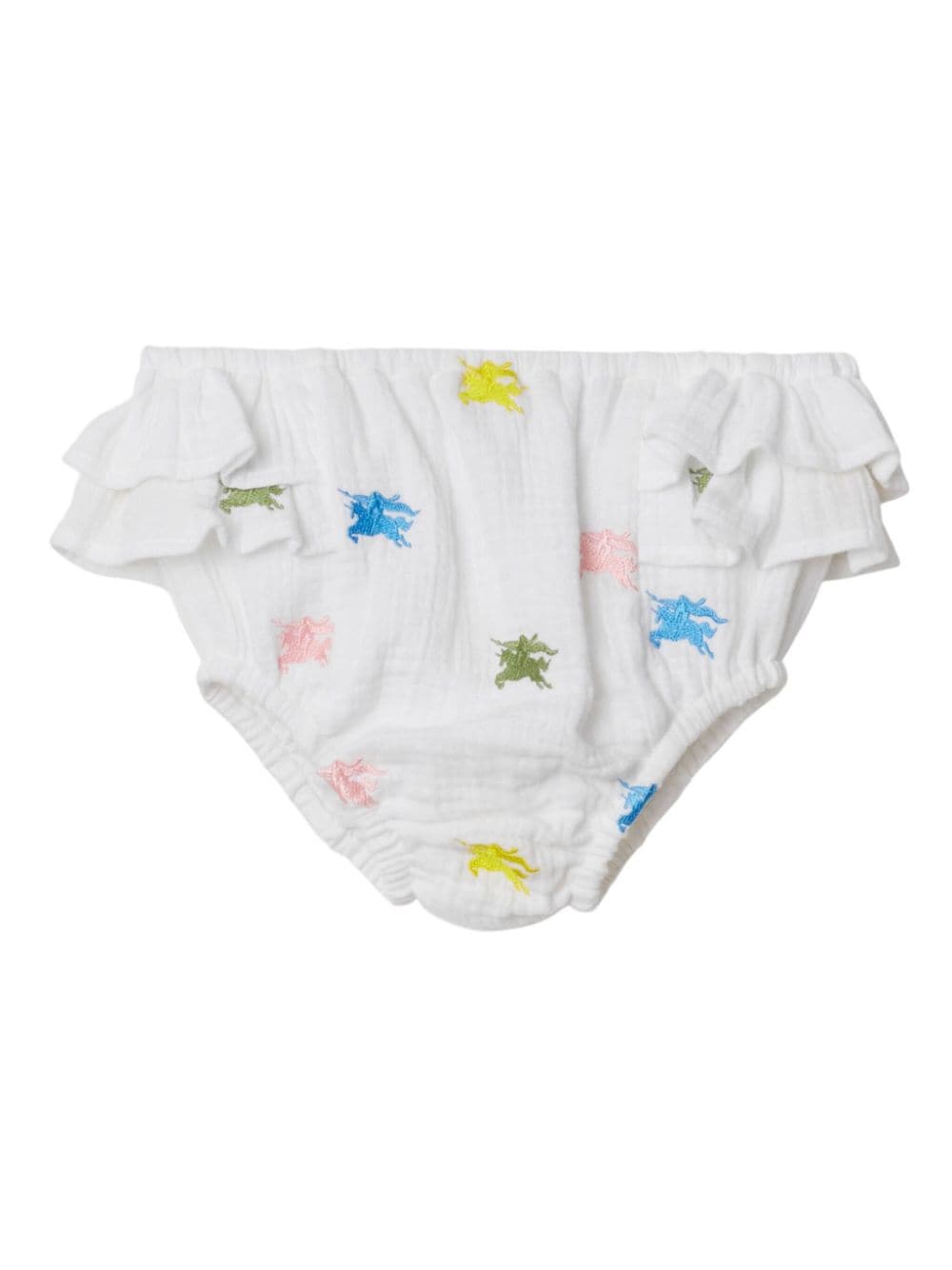 Abito bianco per neonata con logo 8078133 A5127 Burberry Kids 