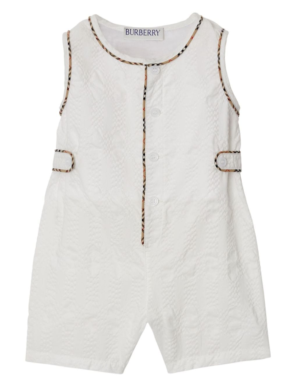 Pagliaccetto bianco per neonato 8078861 A1464 Burberry Kids 